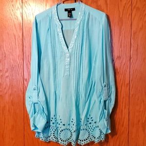 Misses long sleeve blouse